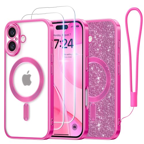 Coque iPhone 16 Plus avec protection caméra complète rose