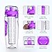 34 Oz Water Bottle - Water Fruit Infuser Bottle, BPA-Free Fruit Infusion Sports Bottle Flip Top Lid w Drinking Spout, Leak Proof Water Bottle, Made of Durable Tritan