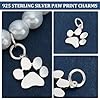 PH PandaHall 2pcs breloques en Argent Sterling 925, en Forme D'Empreinte de Patte Breloques pour Chien Breloques en Forme D'Empreinte de Pas Breloques pour Bracelet Fabrication de Bijoux 10x11.5mm #4