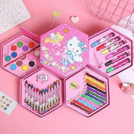 BYTEFUN Multicolour 46 Pcs Art Set, Art Box,Art Kit, Kids Painting Set for Kids, Box with Colour Pencil, Crayons, Water Colour, Sketch Pens (B0D31HLL55) Amazon Price History, Amazon Price Tracker