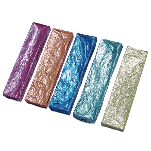 Amazon | 進誠堂 鈴鹿墨 煌の彩 1丁型 5色セット ラメ入り色墨