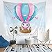 Hibou Tapisserie 3D Imprimé Animal Tenture Murale pour Enfants Garçons Filles Mignon Petits Hiboux Couverture Murale Style Faunique Oiseau Nature Plage151558 "* 79" IN58 "* 79" IN