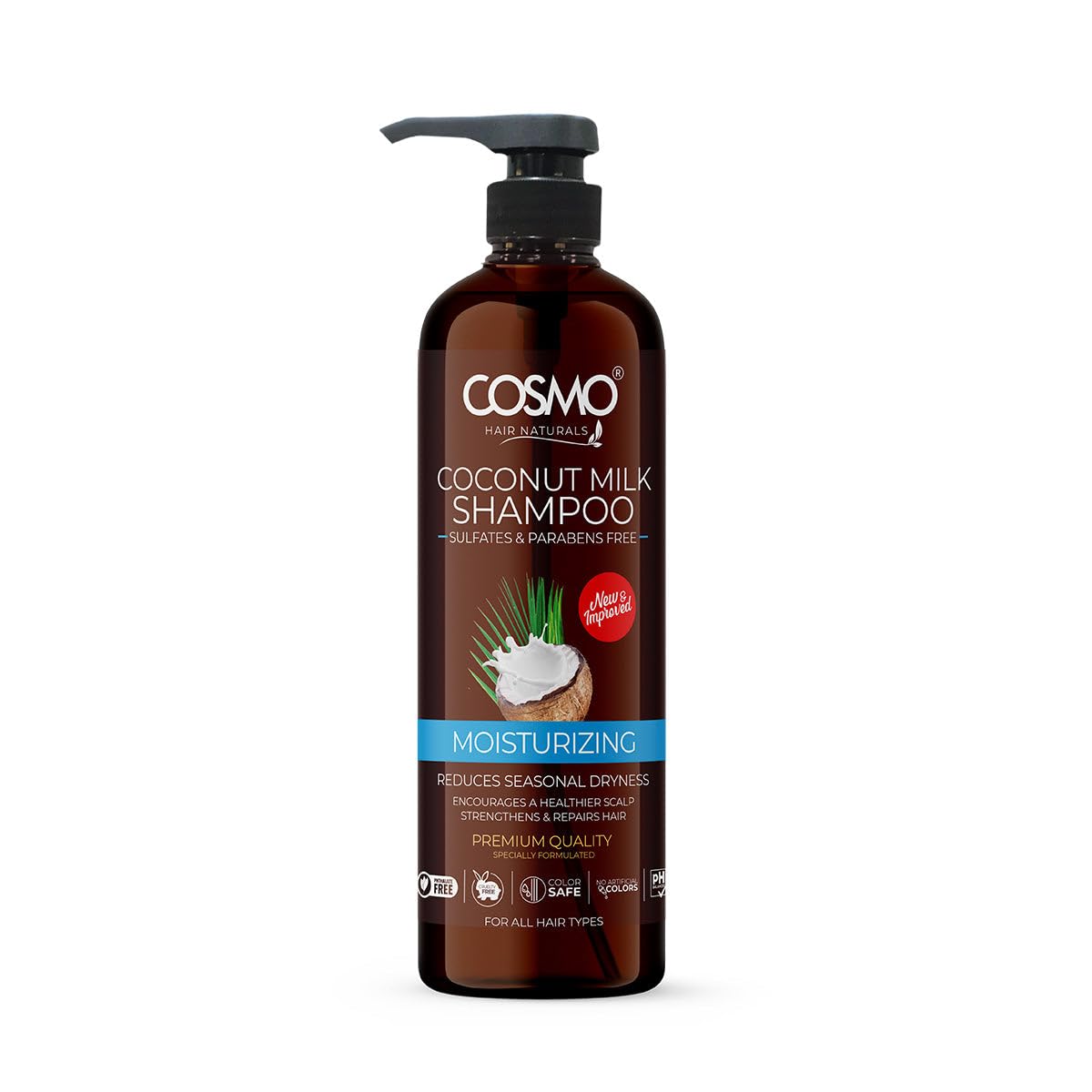 Amazon.com: Cosmo Hair Care Moisturizing Coconut Milk Shampoo