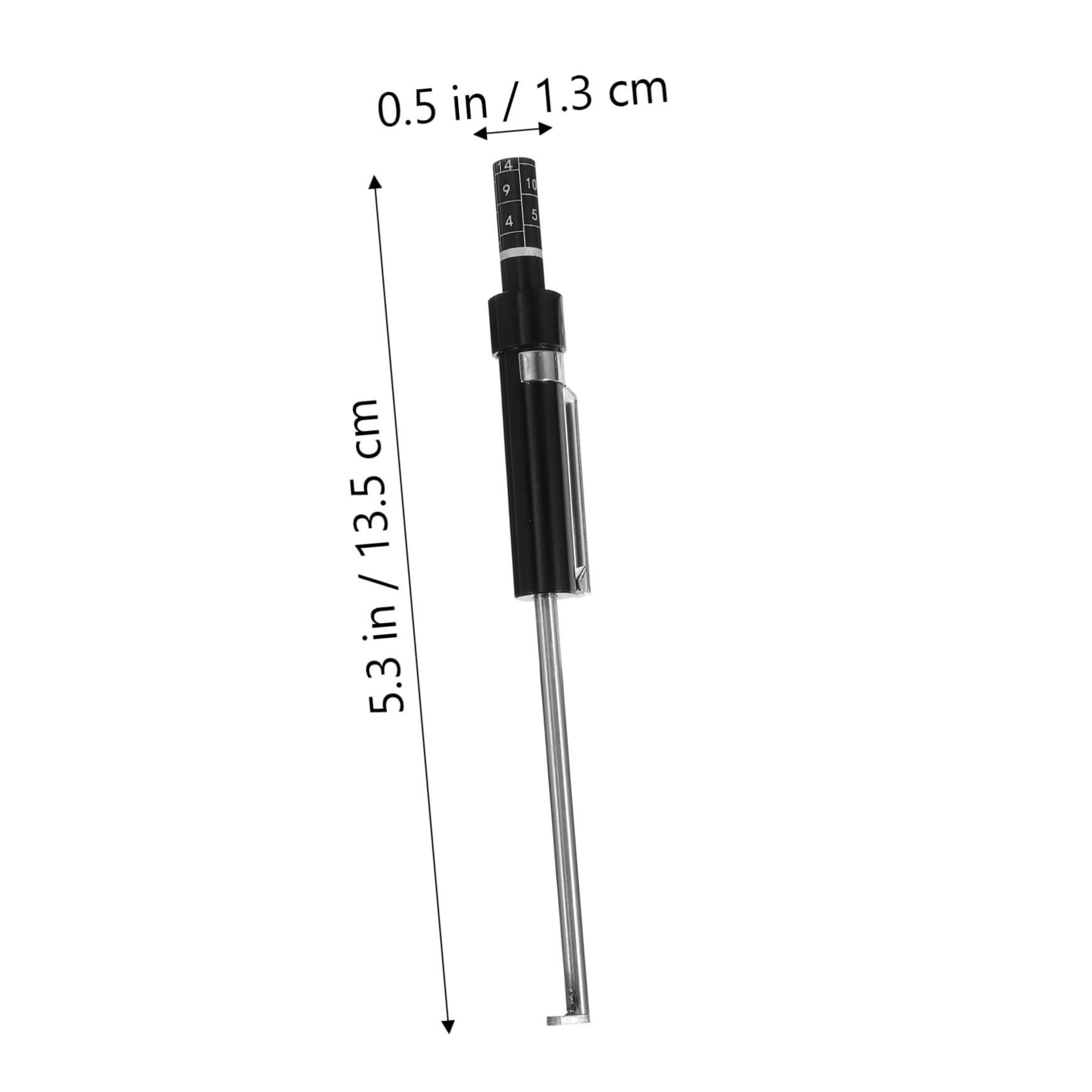 Cabilock 1Pc Brake Pad Thickness Measurement Tool Car Brake Detection Pen and Tire Tread Depth Gauge Ruler Durable for Accurate Measurement and Driving Safety