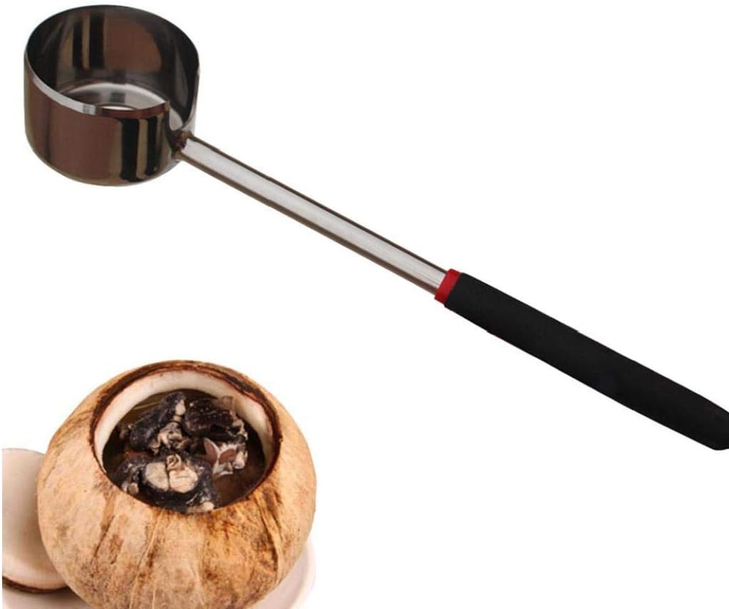 Coconut Opener Tools Set With Wooden Mallet Hammer