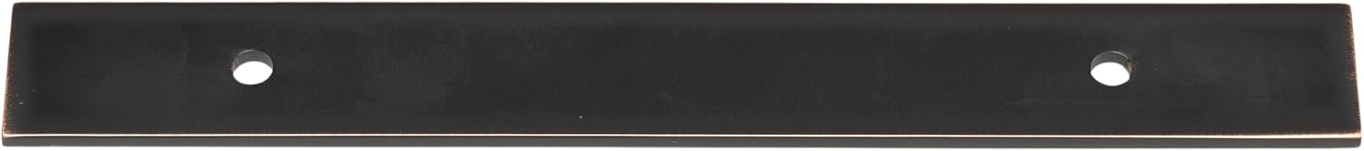 GlideRite 8-1/2" Squared Backplate 5-1/16" 128mm Center-Center, Satin Nickel - 8342-128-SN-50