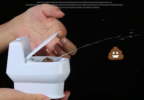 Miniatura 4 de Cooplay Broma de juguete Taburete Asiento de inodoro Truco de pulverización de agua Hacer divertido en la broma de la fiesta Mordaza divertida