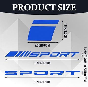 14PCS Car Decal Stickers, Wheels Reflective Car Stickers, Waterproof Wheel Stripe Car Rim Stripes, Auto Sport Emblem Reflective Stickers Sport Logo Decals for All Vehicles (Blue)