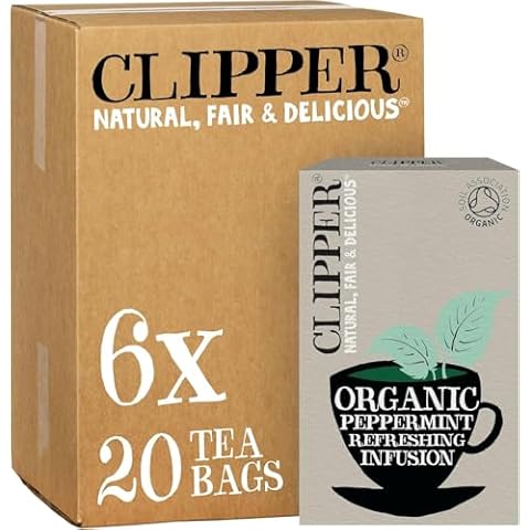 Clipper Organic Peppermint Tea Bags - Caffeine-Free Cover