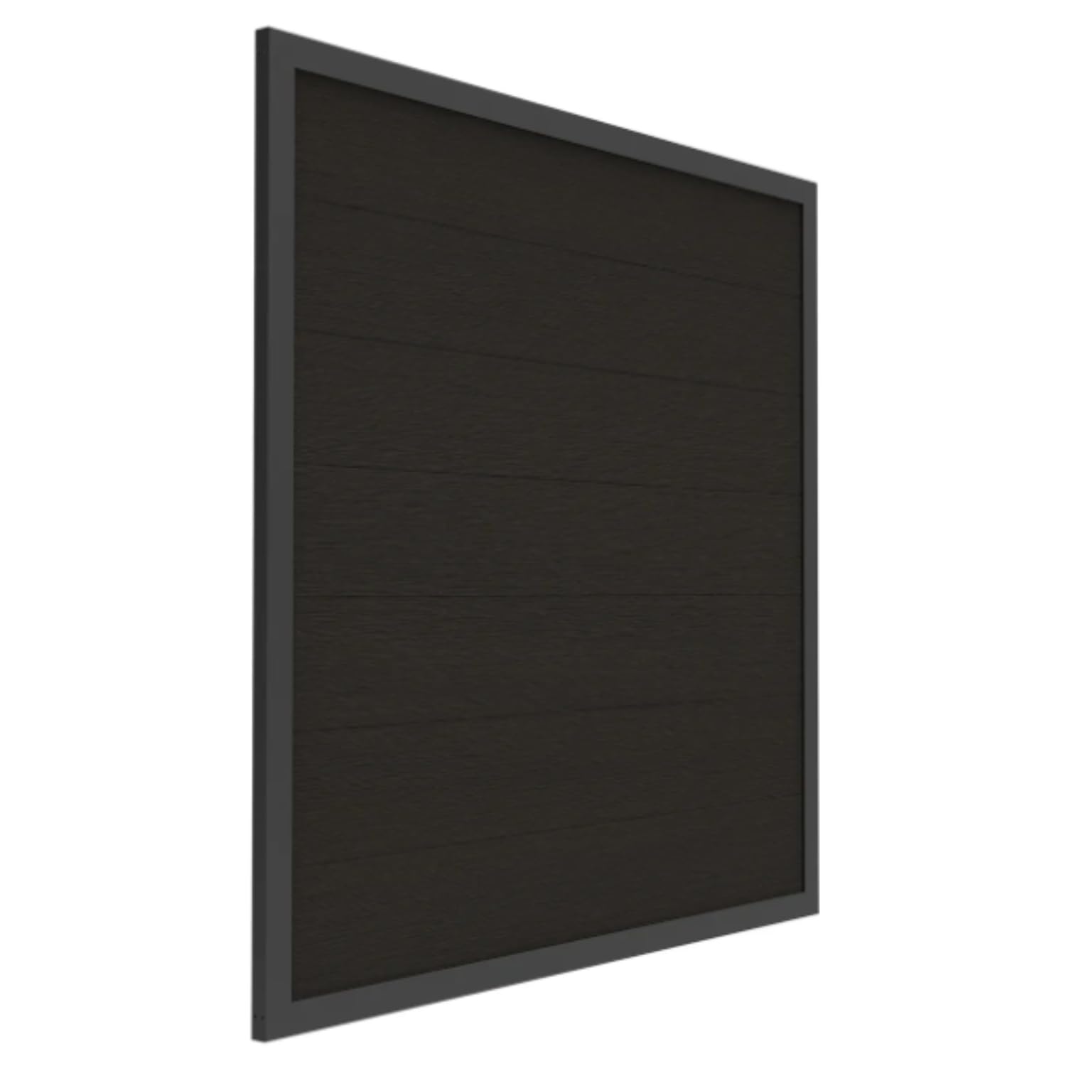 HORI Rahmenzaun WPC Sichtschutz Stecksystem Zaun Garten Gartenzaun Lamellenzaun Windschutz Zaunelemente - 180 x 180 cm - Anthrazit