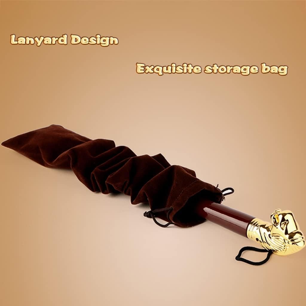 Schuhlöffel Schuhhorn Langer Griff Für Senioren High-end-Luxus-schuhhelfer In Löwenkopfform, Haushaltsschuhheber Mit Langem Und Kurzem Griff, Exquisite Aufbewahrungstasche, Gold, 31 * 3.5cm