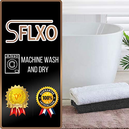 SFLXO 80cm x 50cm Non Slip Bath Mat Machine Washable Durable Soft Fluffy Microfiber Bathroom Mat Water Absorbent Bath Rug Turquoise - Cosy Home Interiors SFLXO 80cm x 50cm Non Slip Bath Mat Machine Washable Durable Soft Fluffy Microfiber Bathroom Mat Water Absorbent Bath Rug Turquoise - Image 7