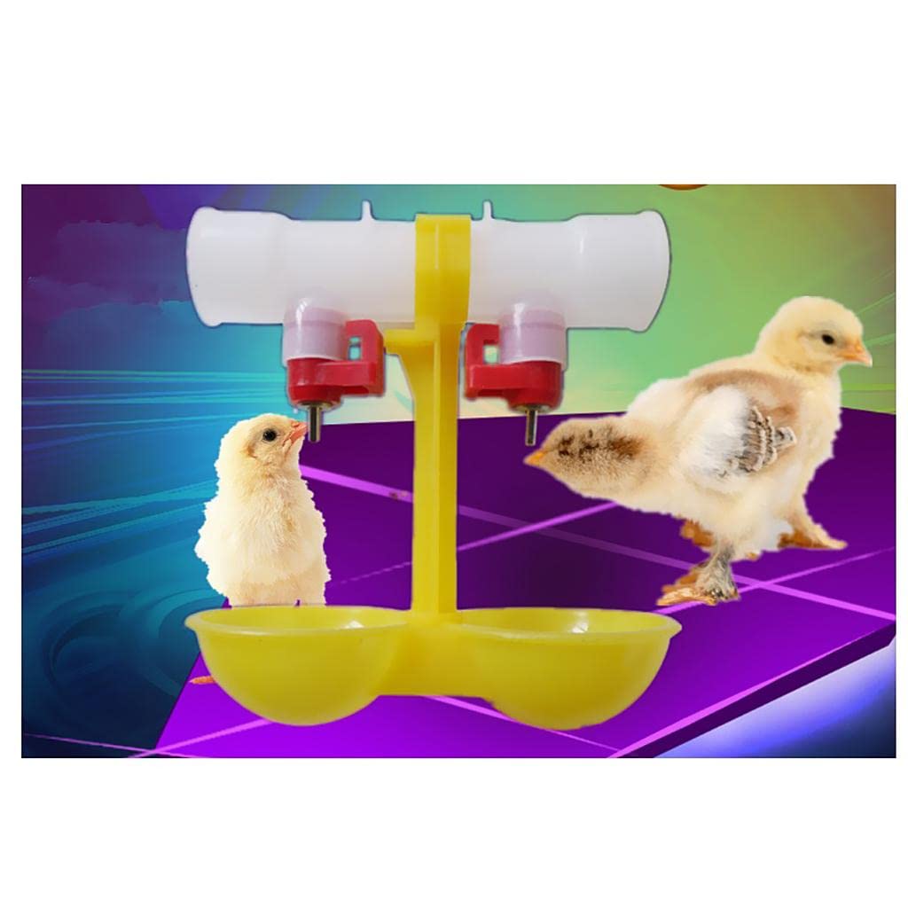 Produktbild von 10er-Pack Automatische Nippeltränke Für Geflügel – Huhn, Ente, Vogel – Mit Hängendem Becher, Wassersparend, 360°-Funktion