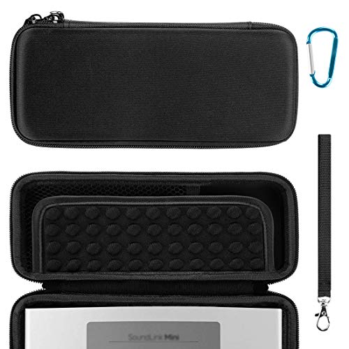 Linkidea Speaker Carrying Case Compatible with Bose Soundlink Mini 1 & 2 (I and II Gen) Case, Protective Hard Shell Travel Bag with Cable Charger Storage (Black)