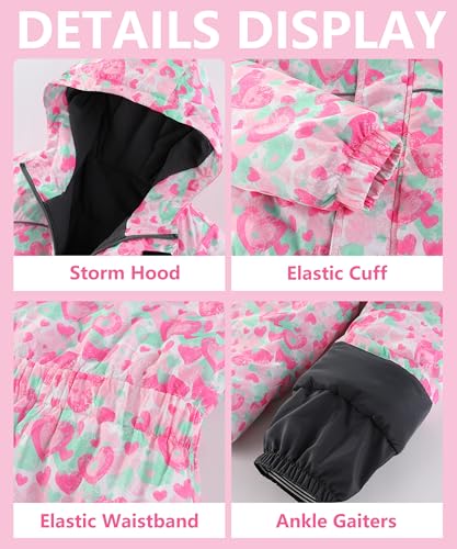 Image of M2C Boys Girls One Piece Snowsuit Winter Warm Ski Coveralls