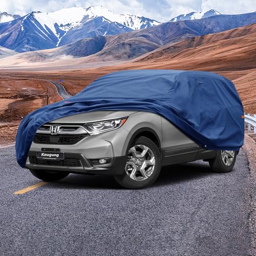 Image of Kaugung Heavy Duty SUV Cover Custom Fit for Honda CR-V CRV (1995-2025),SUV Car Cover Waterproof All Weather with Anti-Theft Lock,Sun, Rain, Dust & Snow Protection.(USA Warehouse,Within 3-7 Days)