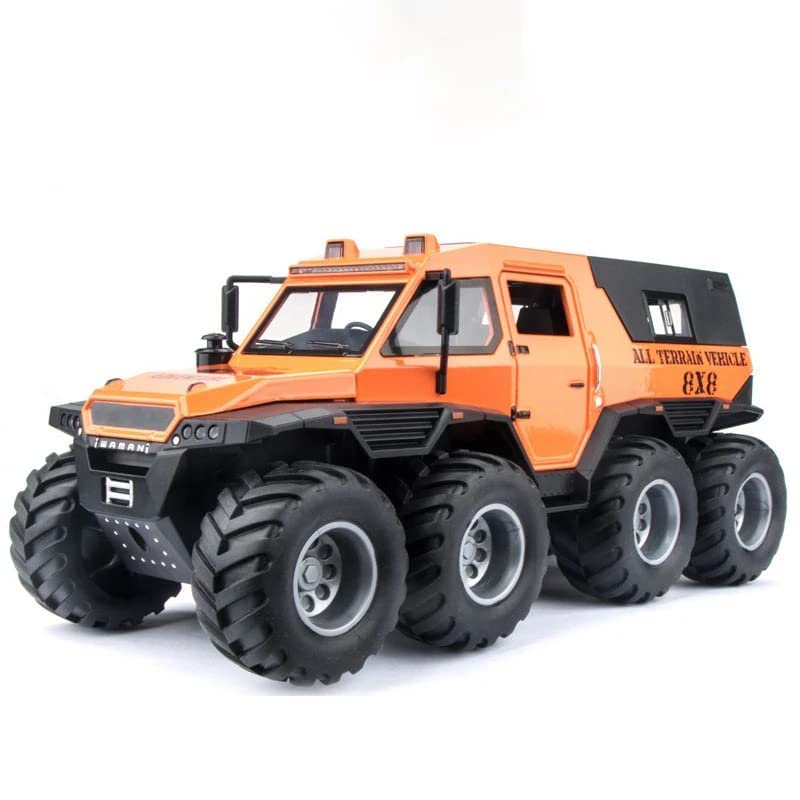 Image of 1:24 Russia Avtoros 8x8 ATV Armored Car Model Alloy Toy Car Boy Off-Road Toy car with Openable Doors & Light, Music Boys Gifts Toys for Kids【Colors as Per Stock