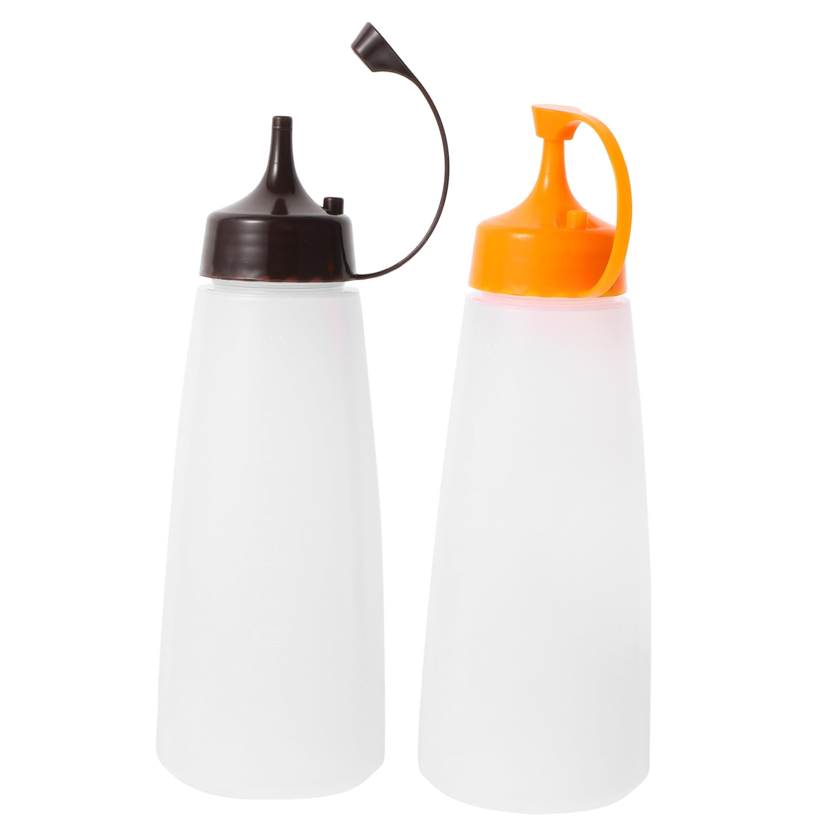 Cabilock 1Set Squeeze Bottles Assorted Color Condiment Dispensers for Sauces Ketchup Dressings Kitchen Accessories for Home Dining and Picnics