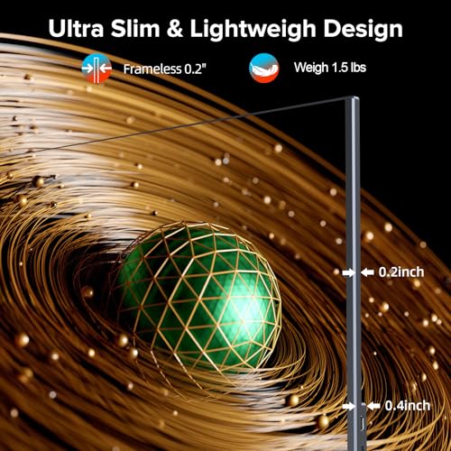 Monitor Portatile 2K 120Hz Display Mobile 16 Pollici con 2560 * 1600 1200:1 Contrasto 400 Nits Schermo IPS Mini HDMI USB C per PC Laptop Xbo Switch PS4/5, Compatibile VESA - Monitor - Immagine 6