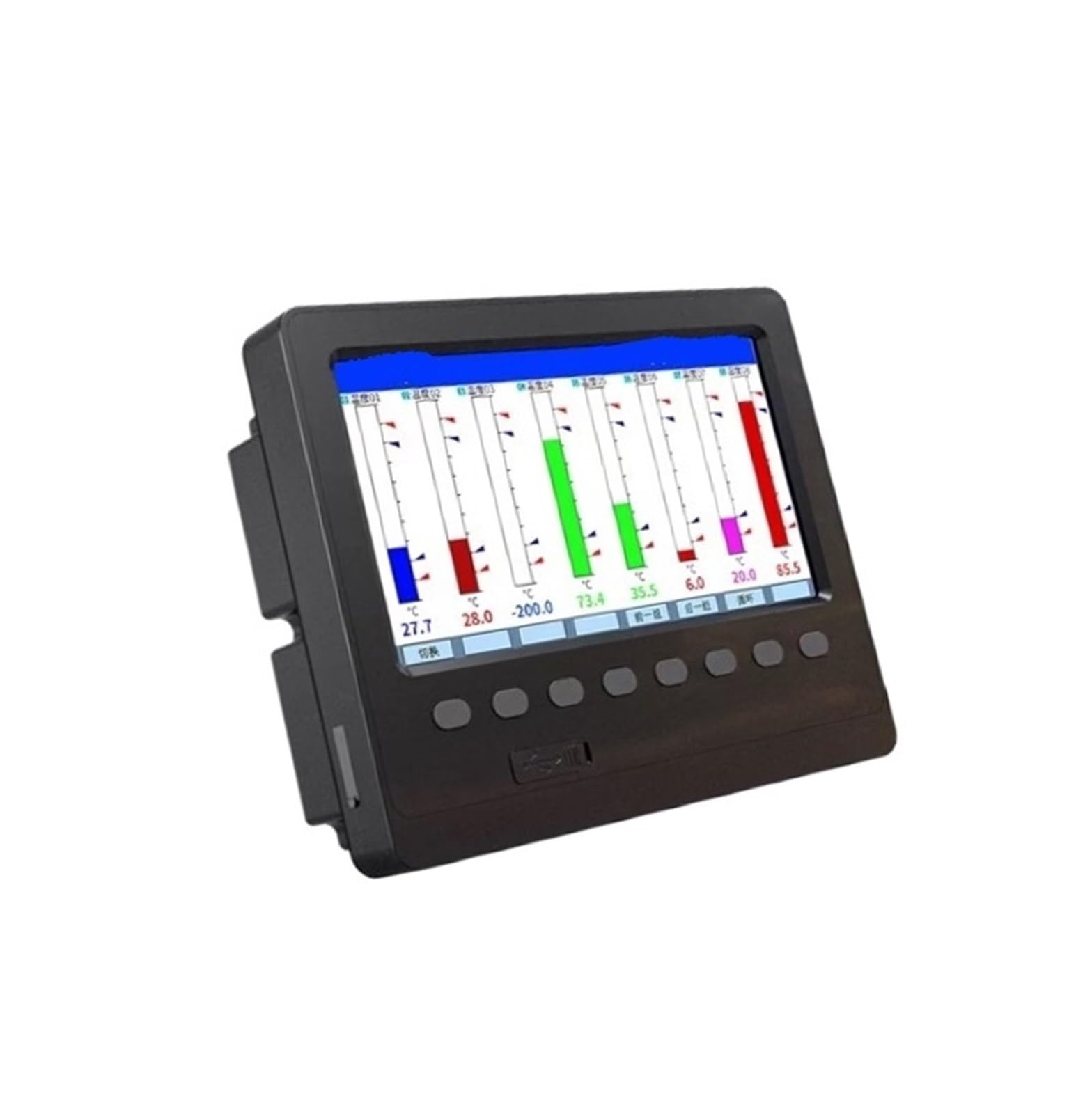 Papierloser Datenlogger, MIK-R5000C 10 Kanäle | Datenlogger for Temperatur, Strom, Spannung und Druck in Industriequalität