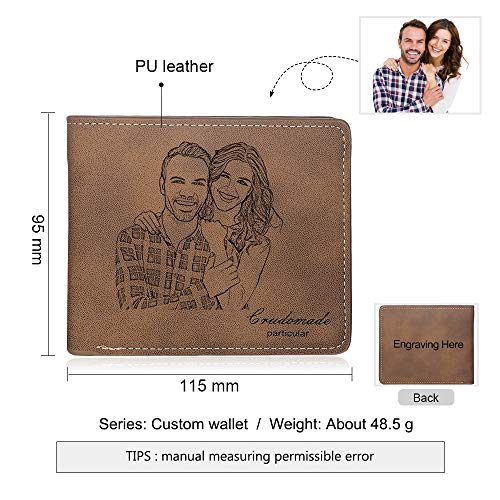 ALBERTBAND Personalized Photo Wallets-Custom Picture Wallet Leather for Men Boyfriend Dads Valentine's Day Gift (Type 5)2