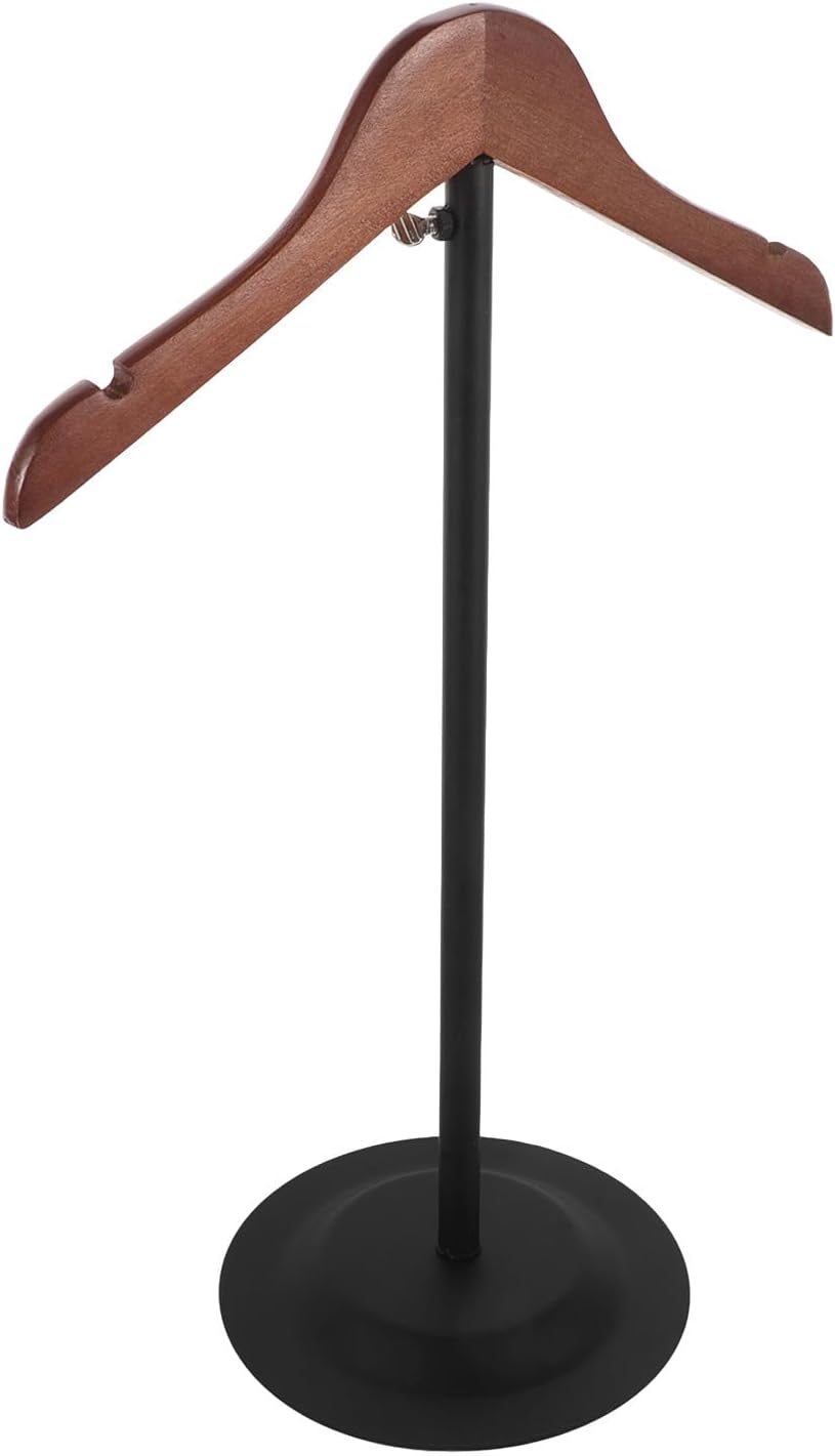 Toyvian Adjustable T-shirt Display Stand with Black Base, Telescopic Clothing Rack for Boutique, Coat and Shirt Display, Portable Garment Rack for Retail and Steaming Clothes