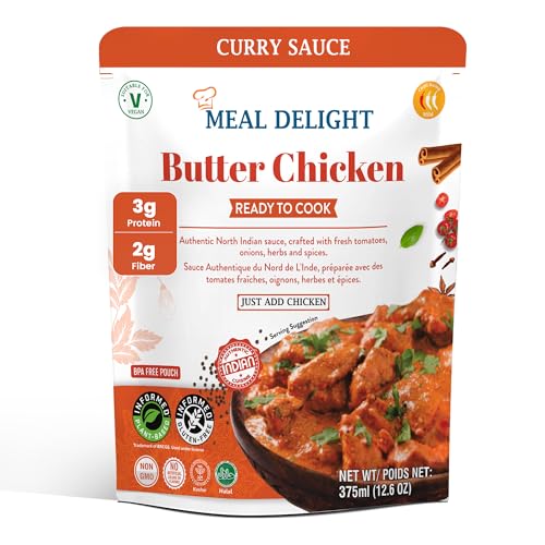 Meal Delight Butter Chicken Curry Sauce, Authentic Indian Simmer Sauce,