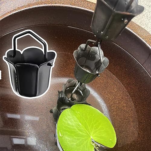 Chaînes de pluie en aluminium de 240 cm pour gouttière de jardin