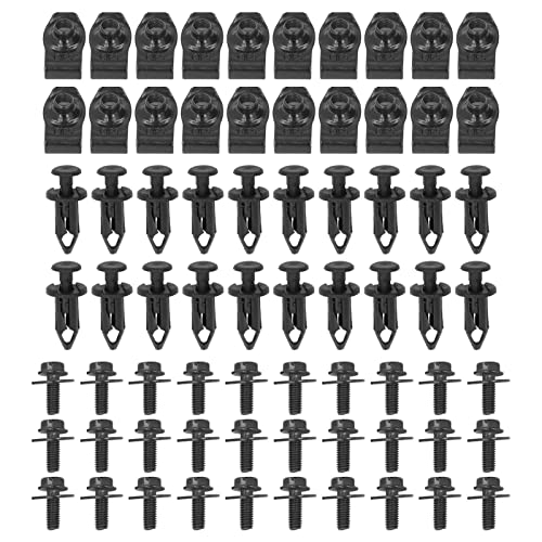 Fixer protection moteur FX G avec le kit de boulons clips anti-éclaboussures