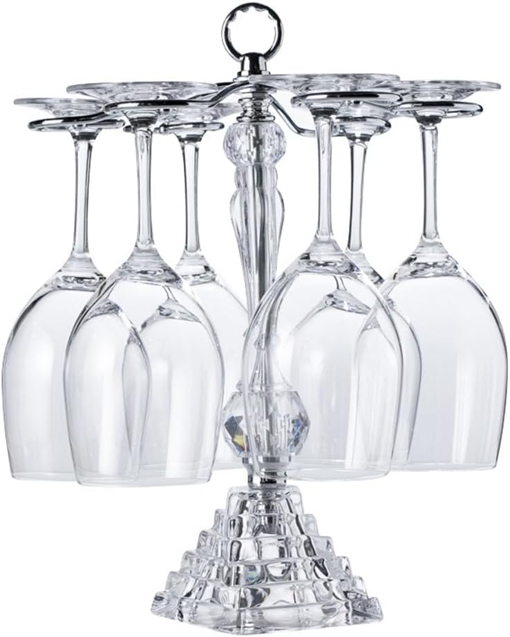 Crystal Red Wine Glass Holder High Legged Inverted Hanging Rack