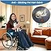 Wheelchair Waterproof Blanket XXL, Fleece Lined Warmer Cover Scooter Cosy for Wheelchair Keep Warm for Leg Fits Seat no Wider Than 22 inches（Vacuum Packaging）