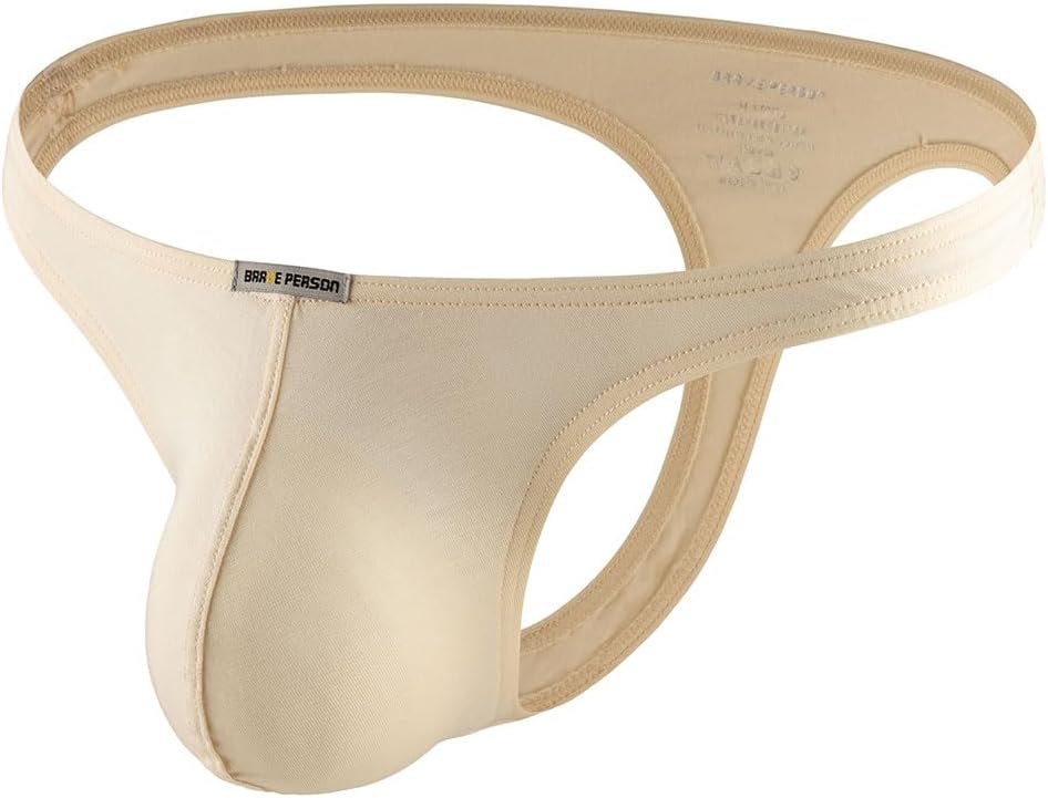Summer Code Men's Thong G-String Underwear Soft Stretch Comfortable Brief Bulge Pouch Underwear
