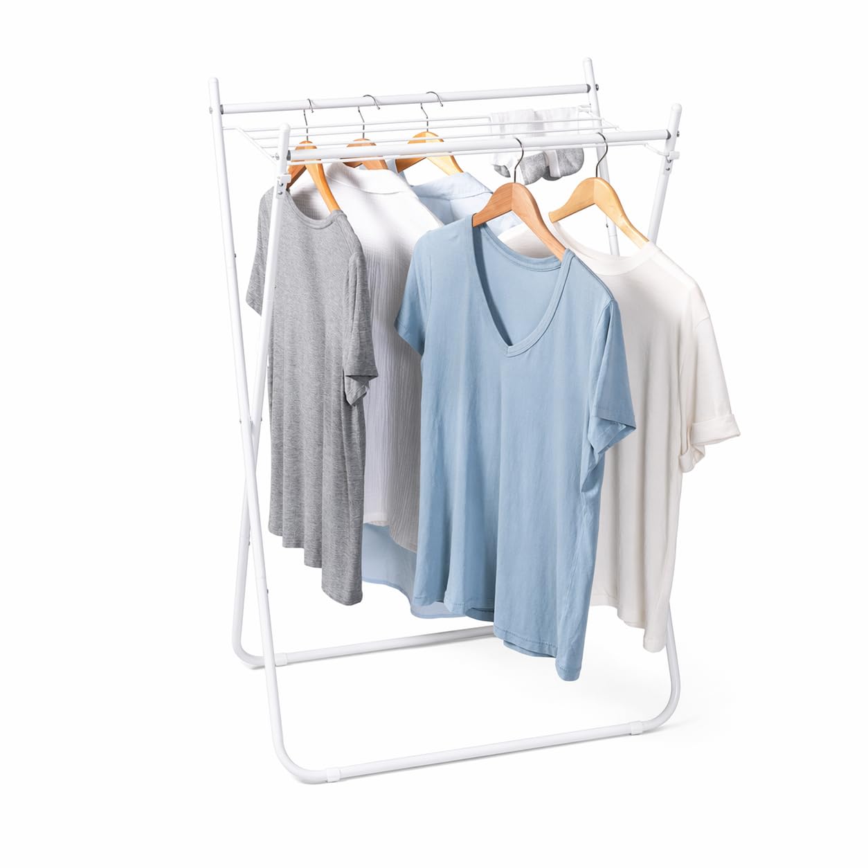 Honey Can Do White Metal Collapsible Clothes Drying Rack DRY-09864 White