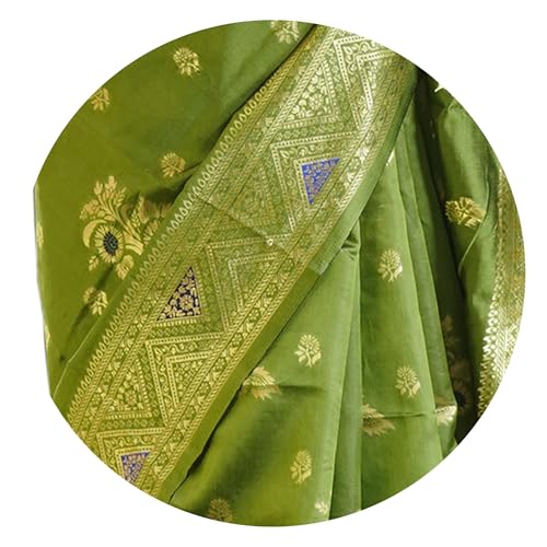 Image of Subham Women Saree Soft Silk Cotton Banarasi | Polished Professional Daily Wear Sari with Blouse fabric