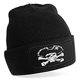  stylx design Bonnet Biker Pirate Skull Noir Cadeau fête des pères