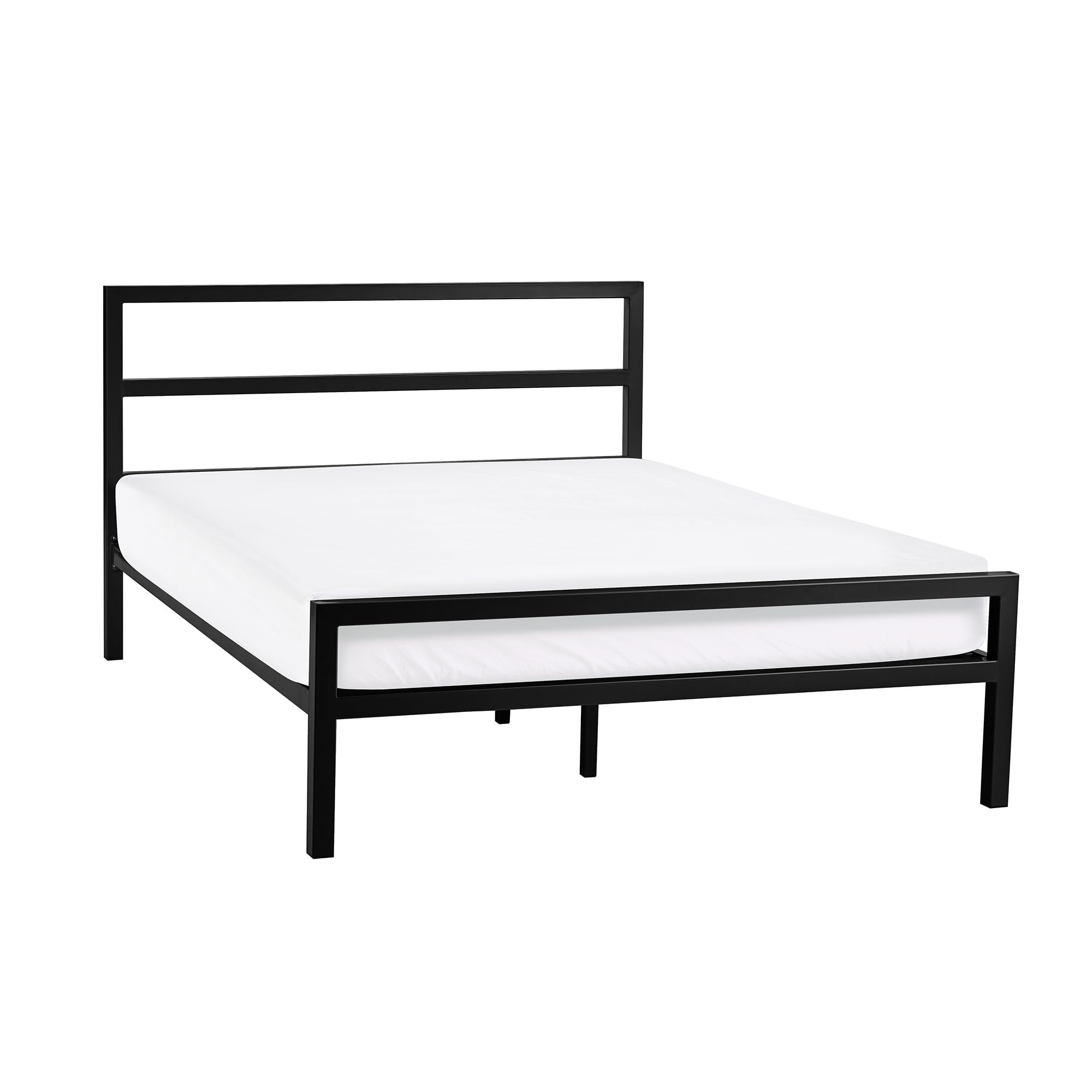 Julian Bowen Soto Small Double Satin Black Metal Bed Frame
