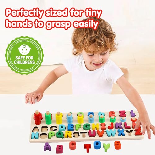 Image of Kidology Digital Letter Matching Board Puzzle - Educational Alphabet & Number Learning Toy for Kids Age 1+ Years | Montessori Word Recognition & Cognitive Development Game | Unique Gifting Idea