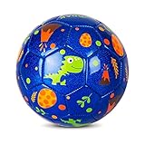 EVERICH TOY Kids Soccer Ball Size 3, Dinosaur Blue Soccer Ball Size 3 for Toddlers & Kids, Indoor Outdoor Play Toys, Ideal Gift for Boys & Girls