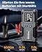 Starthilfe Powerbank 6000A,12V Batterie Booster (bis zu 9L Benzin und 7L Diesel), Auto Starthilfe mit integriertem Starthilfekabel, LED-Lampe & Display – ideal für SUV, Motorräder, Rasenmäher