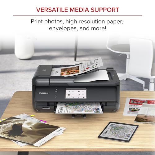 Canon PIXMA TR8620a - All-in-One Printer Home Office|Copier|Scanner|Fax|Auto Document Feeder | Photo, Document | Airprint (R), Android, Black, Works with Alexa - image 4