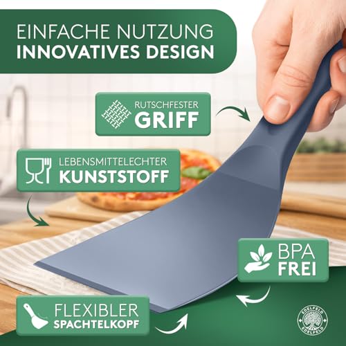 EDELFELD Pizza Teig-Spachtel Kunststoff 10 cm, antihaftbeschichtet – Ansicht 3