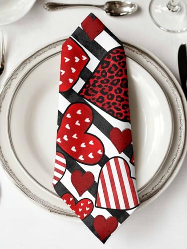Servilletas de Tela Love Stripes Set x4 50.5x50.5 cm miniatura 2