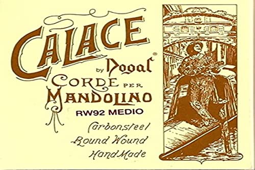 Dogal® »RW92B DOLCE – MANDOLIN SET CALACE – CARBONSTEEL« Cordes pour mandoline – Carbonsteel Wound – Loop End – 8 cordes - Les Beatles, Paul McCartney, John Lennon, RIngo Starr, George Harrison Dogal® »RW92B DOLCE - MANDOLIN SET CALACE - CARBONSTEEL« Cordes pour mandoline - Carbonsteel Wound - Loop End - 8 cordes