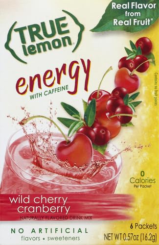 True Citrus 810979007845 True Lemon (Energy Drinks) Wild Cherry Cranberry 4 Boxes thumb #1