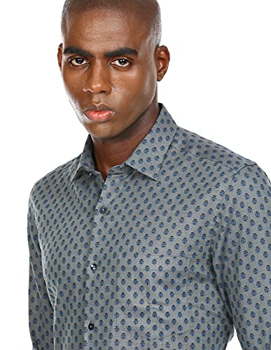 Image of Arrow Men's Cotton Printed Slim Fit Shirt