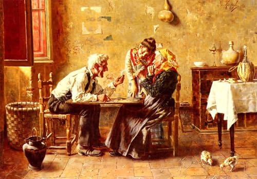 Póster de lienzo de pinturas famosas Due contro para decoración de hogar