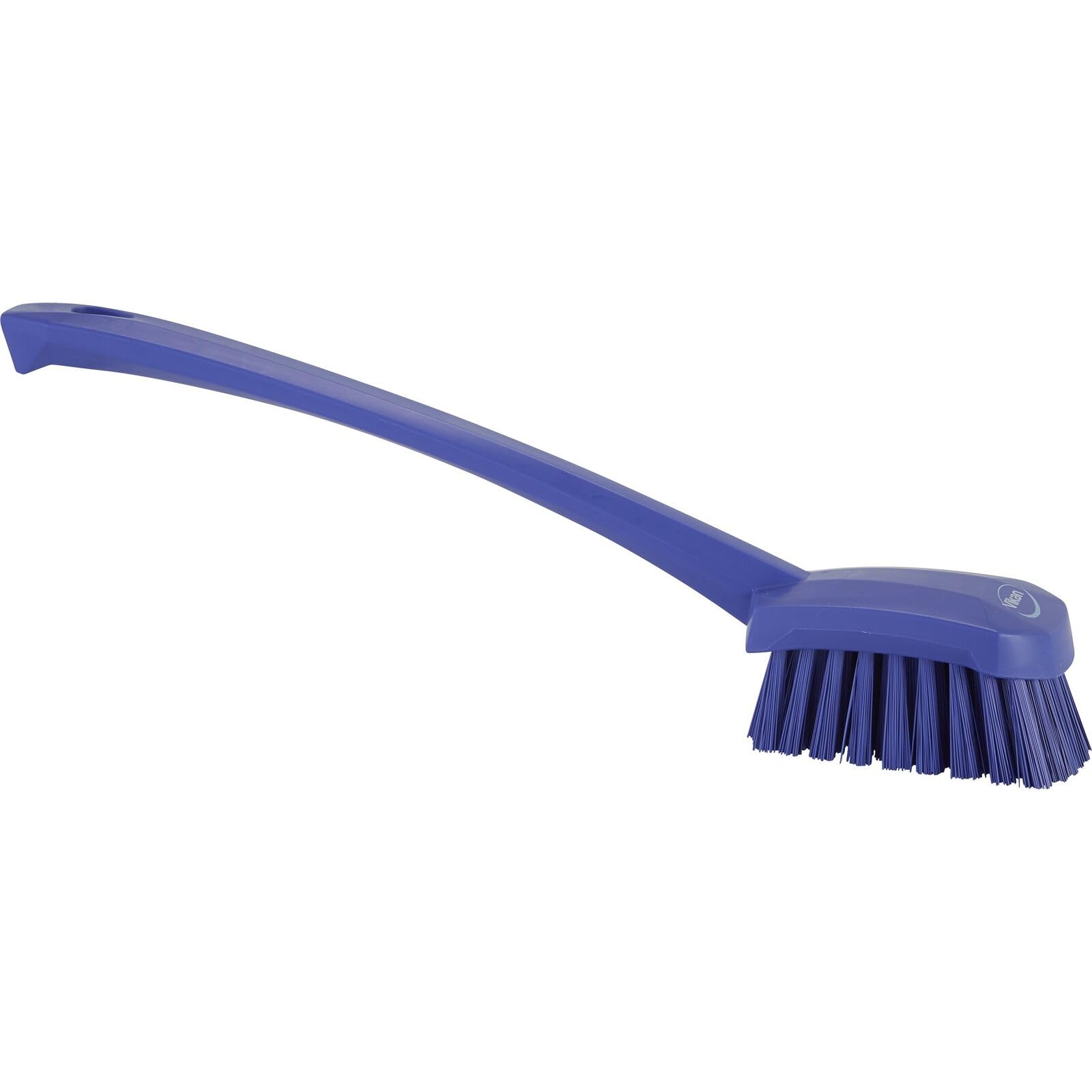 Vikan Hygiene 4186-8 Washing brush,long handle, purple, stiff, 415 mm /10