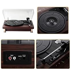 HYMONA Tourne Disque Vinyle,Platine Vinyle Bluetooth’s Portable à 3 Vitesses (33 1/3, 45 78 TR/Min),Vintage Tourne… - Les Beatles, Paul McCartney, John Lennon, RIngo Starr, George Harrison HYMONA Tourne Disque Vinyle,Platine Vinyle Bluetooth's Portable à 3 Vitesses (33 1/3, 45 78 TR/Min),Vintage Tourne… – Image 6