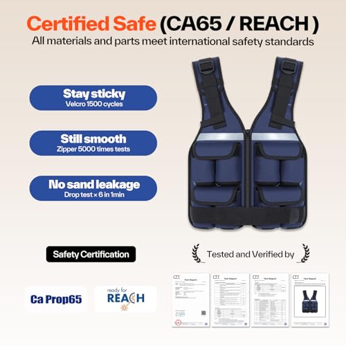 Image of Sportneer Adjustable Weighted Vest Weights: 2-18 lbs /2-42 lbs Washable Weight Vest for Walking 16 In 1 Fast Adjust Rucking Vest for Women and Men Home Gym Running Jogging Strength Training Vests