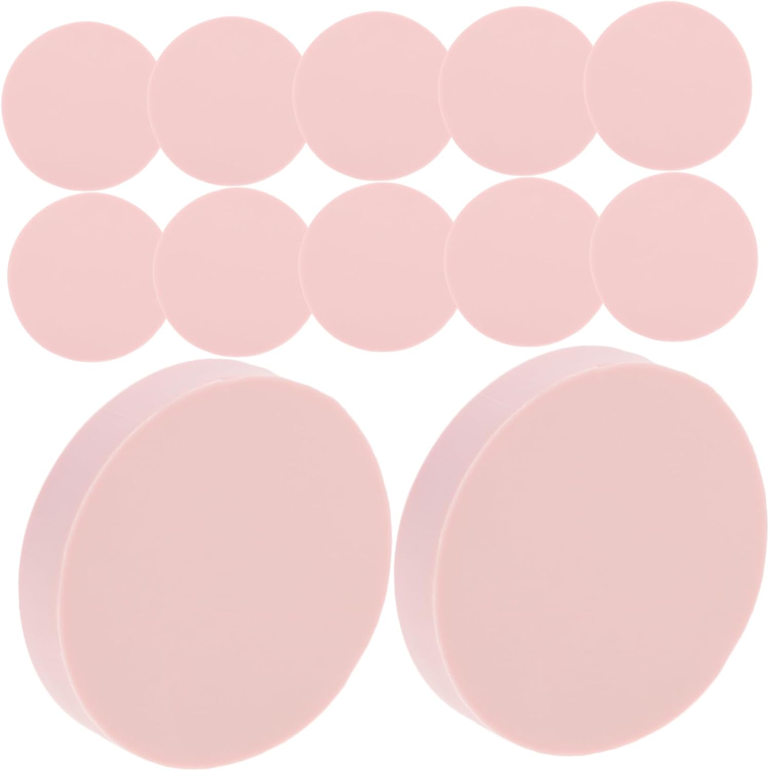 Holibanna 24pcs Carving Rubber Blocks Flexible Hand-Made Stamp Material for Creative Projects for Printmaking and Crafting Round Shape for Easy Use